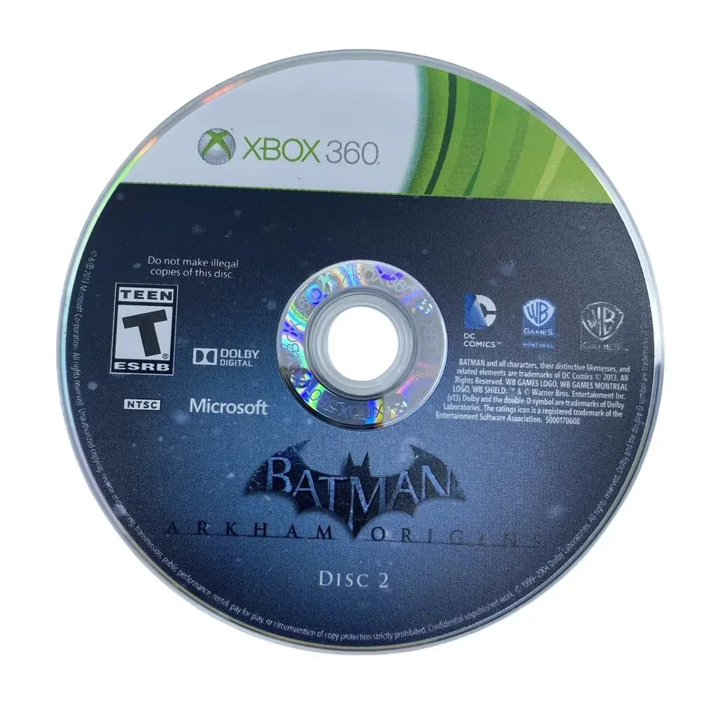 Batman Arkham Origins CIB & Arkham City Xbox 360 Game Lot Complete Tested